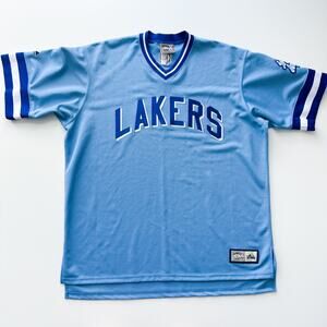 Majestic NBA Hardwood Classics Los Angeles Shooting Shirt Minn. Lakers Throwback